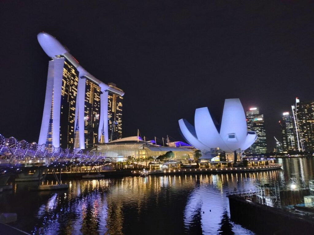 Marina Bay, Singapore, at night